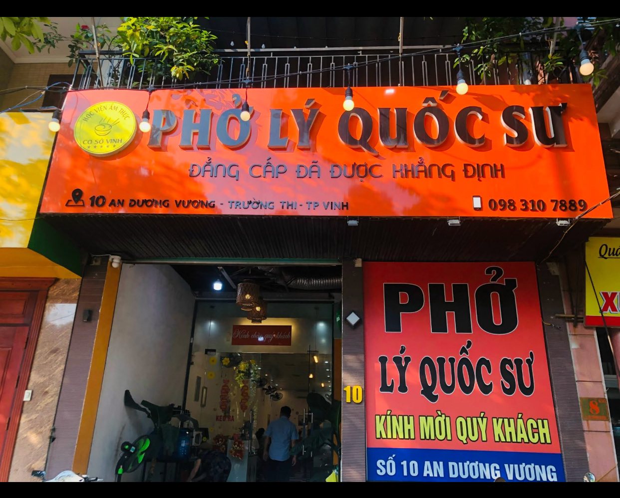 Quán Phở Ngon Lý Quốc Sư tại Vinh - Cơ sở 1 số 10 An Dương Vương